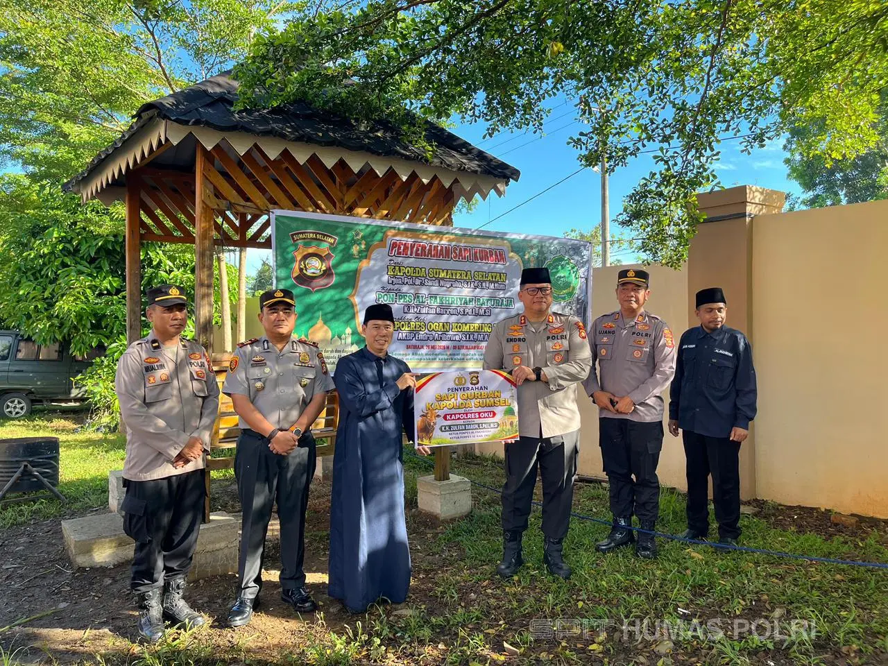 Hewan Kurban Kapolda Sumsel Diserahkan Ke Ponpes Al-Fakhriyah OKU